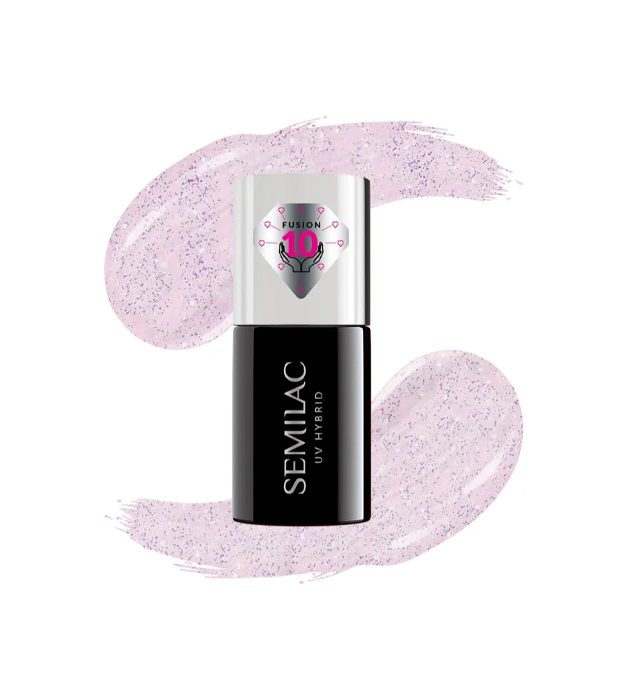 Semilac UV Hybrid Extend Care 5in1 gel nail polish with nourishing effect