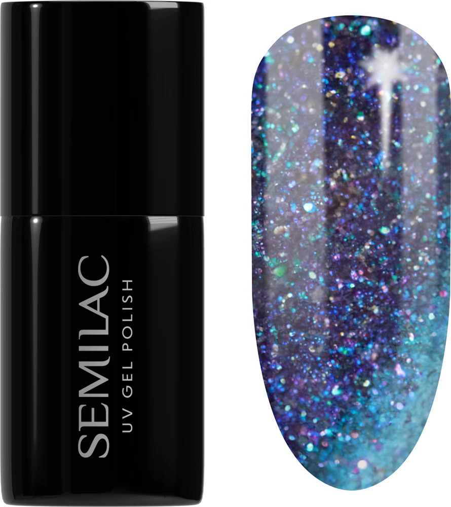 Semilac UV Hybrid Galaxy Flash Gel Nail Polish for UV/LED Lamp