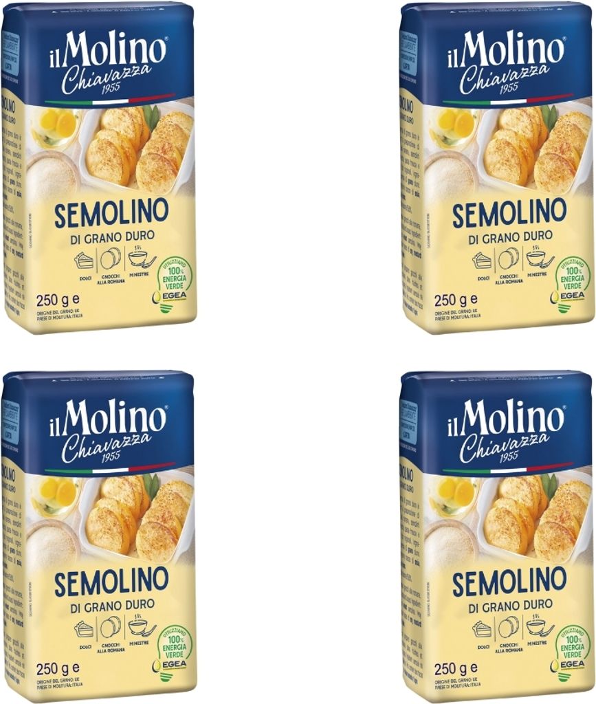 Semola di Grano Duro flour 4 x 250g - il Molino Chiavazza
