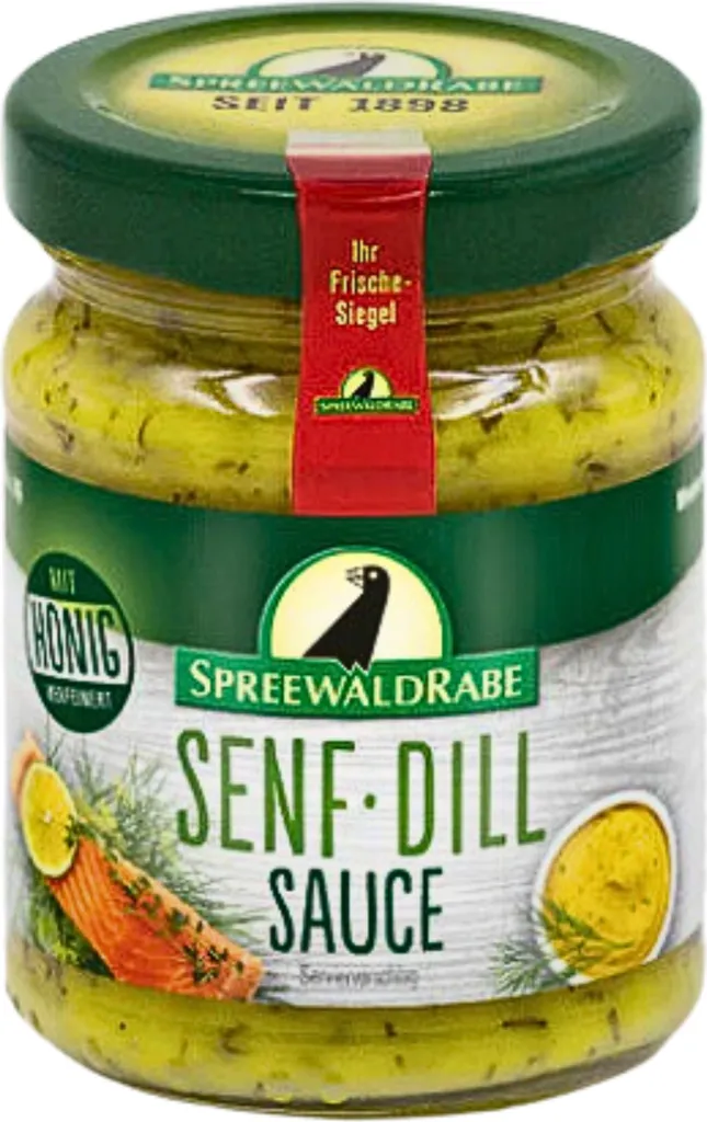 Mustard-dill sauce with honey – A touch of sweetness and freshness 120 ml