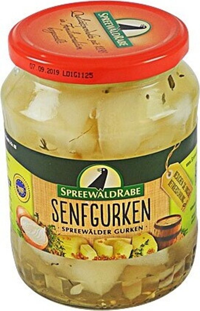 Mustard pickles from Spreewald-Rabe (720 ml jar)