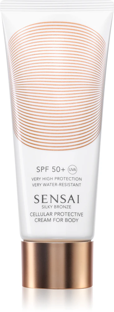 Sensai Silky Bronze Cellular Protective Cream for body Tanning cream against skin aging SPF 50+