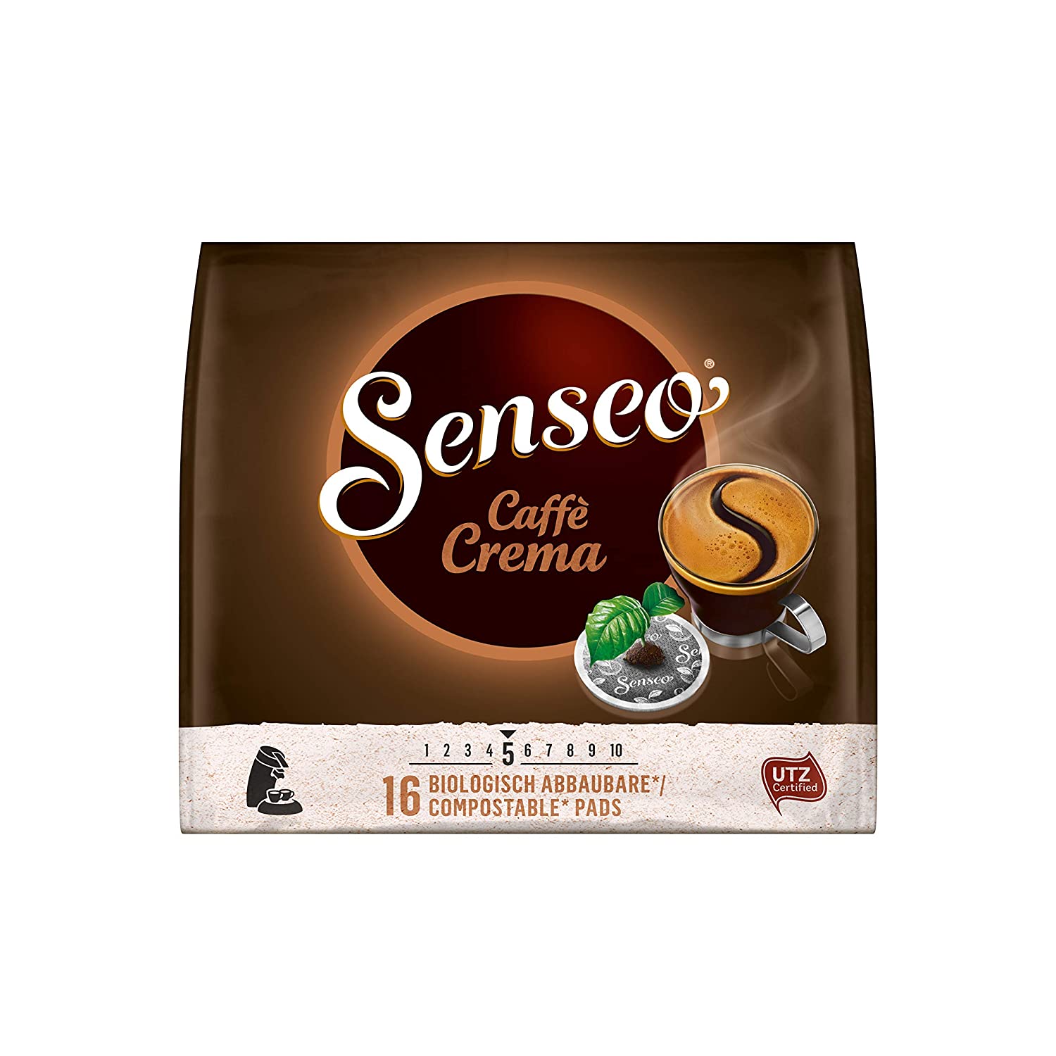 Senseo Pods Caffè Crema 5 Pack × 16 Kaffeepads
