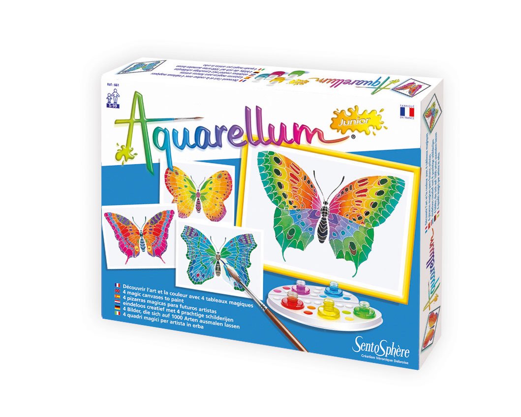 Aquarellum Junior Butterfly Paint Set Fill In Pictures