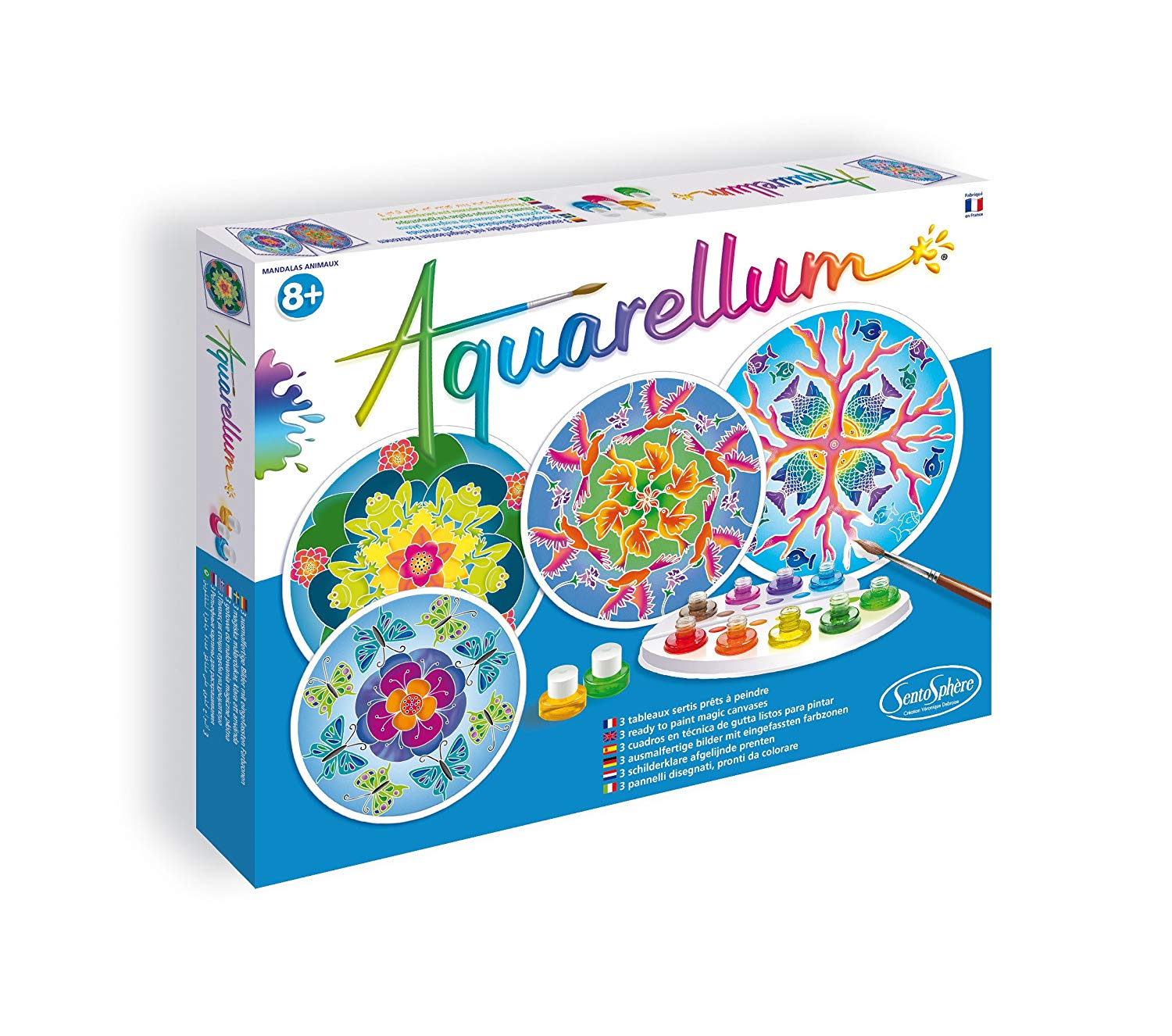 Aquarellum Mandala Painting Set With Pictures Animals Theme