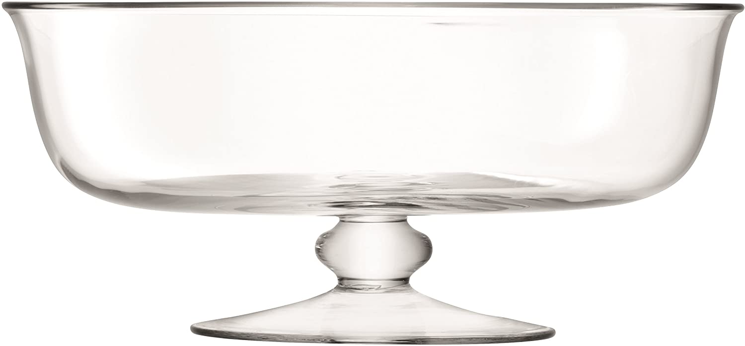 LSA Serve Bowl with Base Diameter 31 cm Height 14 cm Clear