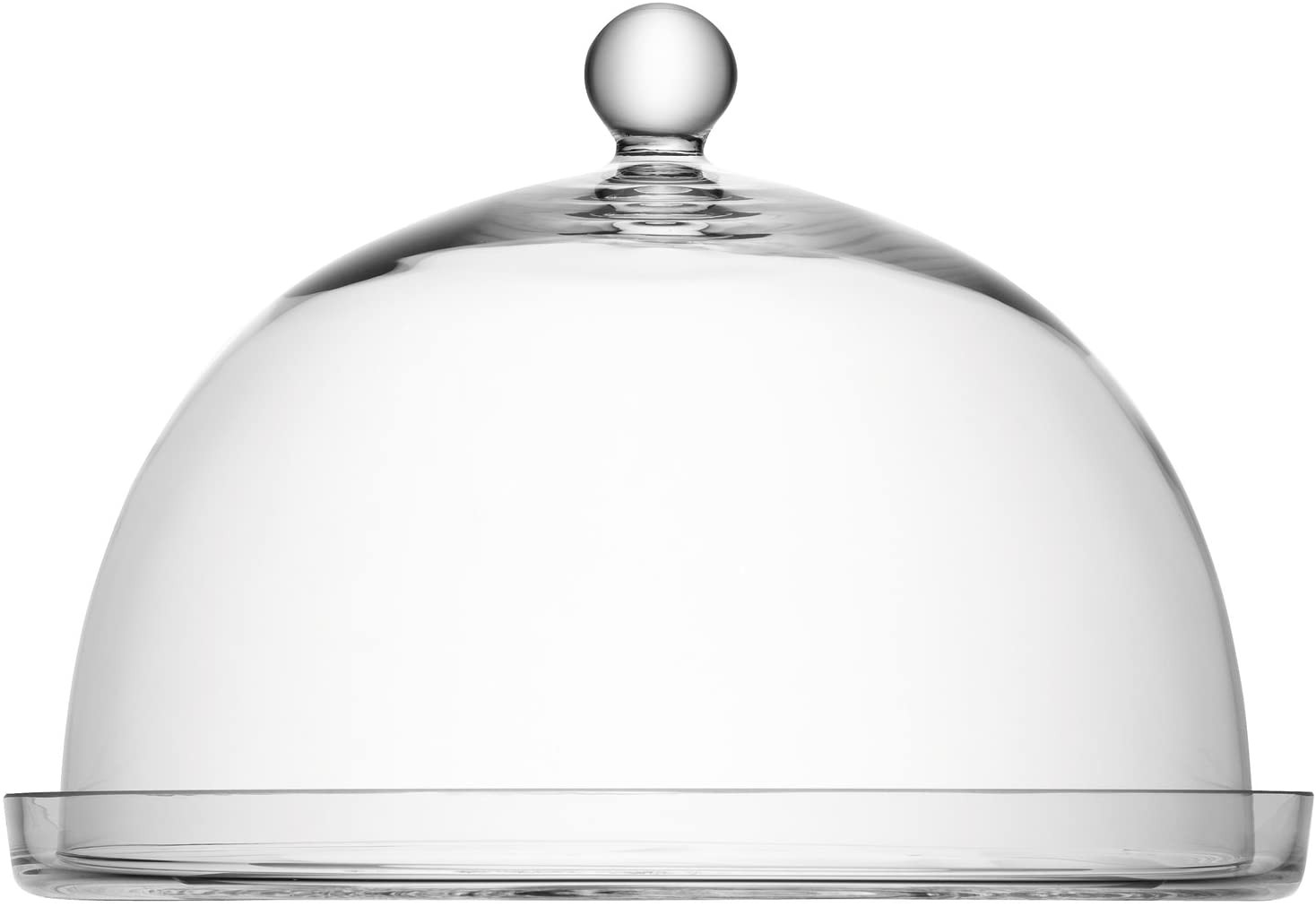 LSA International 23 cm Vienna Cake Stand and Cover, Clear