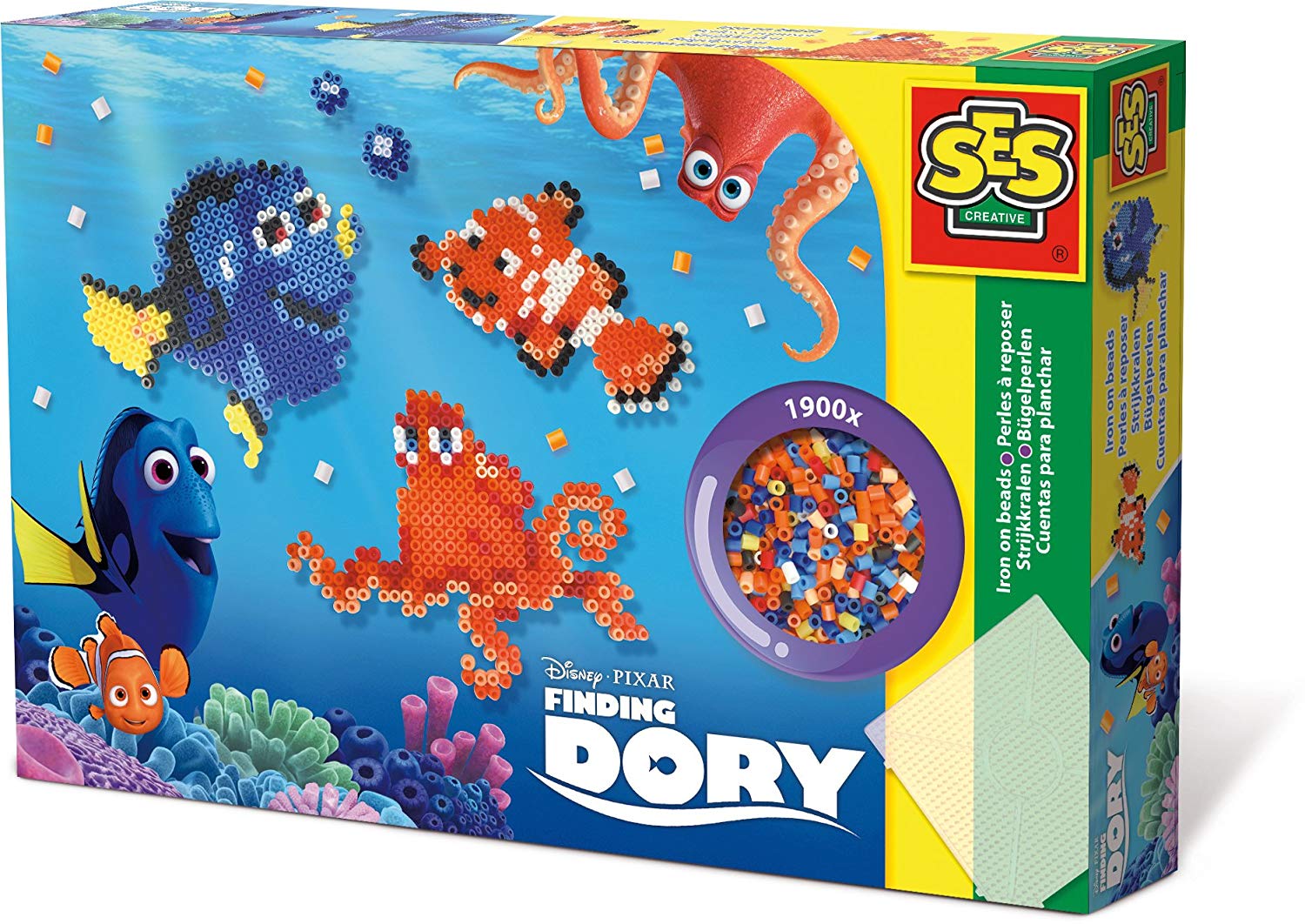 SES Creative Ses Iron On Beads Finding Dory Figure Multi Colour
