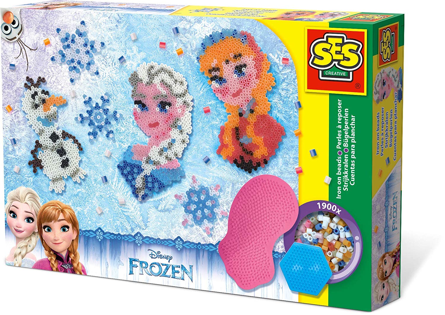 SES Creative Ses Iron On Beads Frozen Big Box Figure Multi Colour