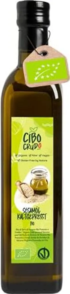 Sesamöl Kaltgepresst und Ungeröstet - 500ml. Sesam Öl zum Essen Massage oder Ayurveda. Speiseöl Natürlich und Rein.