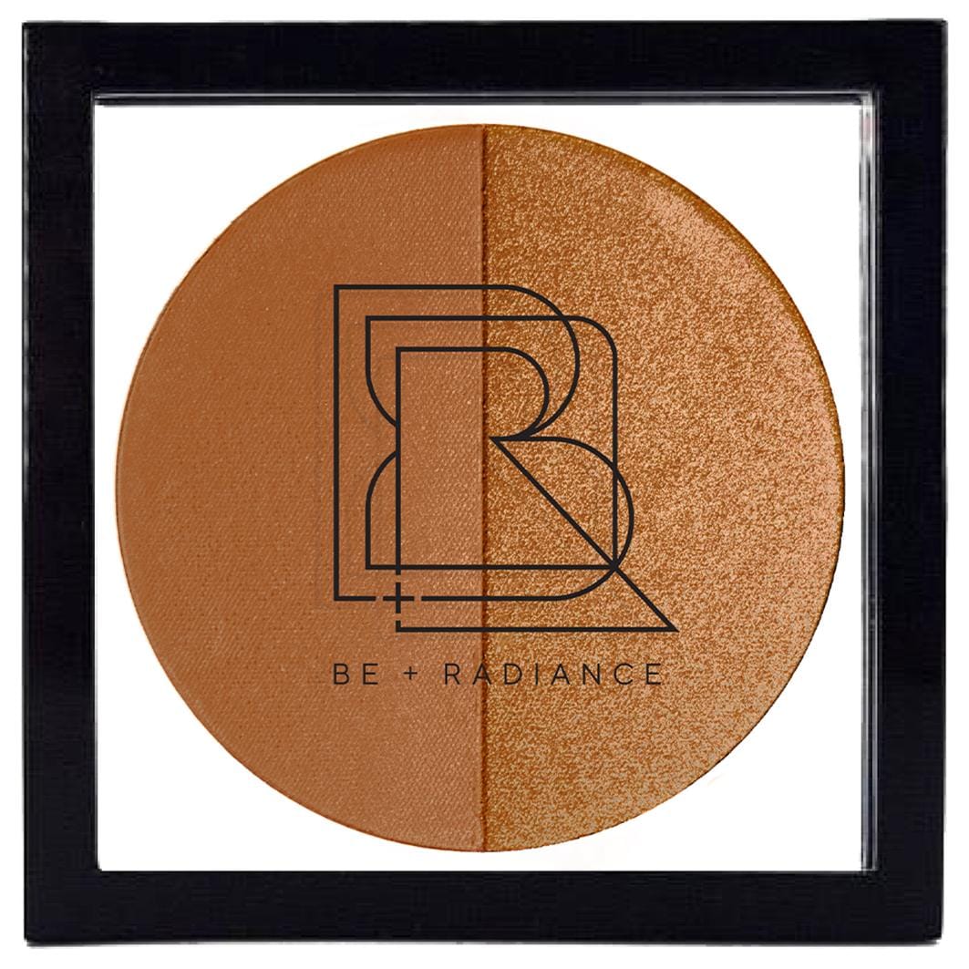 BE + Radiance Set + Glow Probiotic Powder + Highlighter, Nr. 63 - Deep /Neutral + Warm Golden Glow