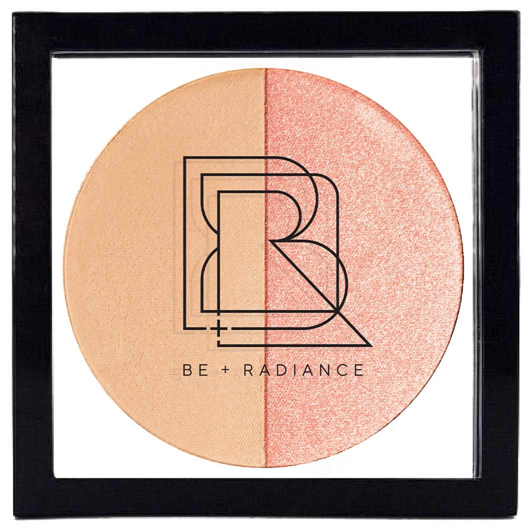 BE + Radiance Set + Glow Probiotic Powder + Highlighter, Nr. 20  - Medium Light Neutral + Pink Glow