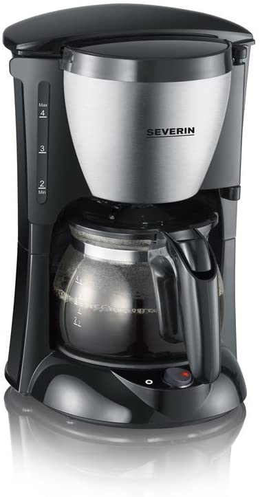 Severin KA 4805 - coffee makers (Freestanding, Ground coffee, Manual, Coffee, Black, Stainless steel, Stainless steel)