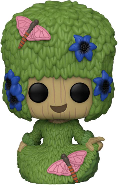 Funko Pop! Marvel: Guardians of The Galaxy - Groot - (Marie Hair) - Groot Shorts - Vinyl Collectible Figure - Gift Idea - Official Merchandise - Toys For Children and Adults - TV Fans