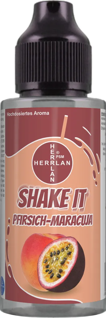 SHAKE IT Peach-Passion Fruit Flavor, high-dose food flavor in a practical shaker bottle | HERRLAN - Quality