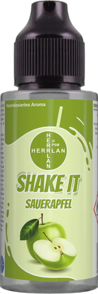SHAKE IT sour apple flavor, high-dose food flavor in a practical shaker bottle | HERRLAN - Quality