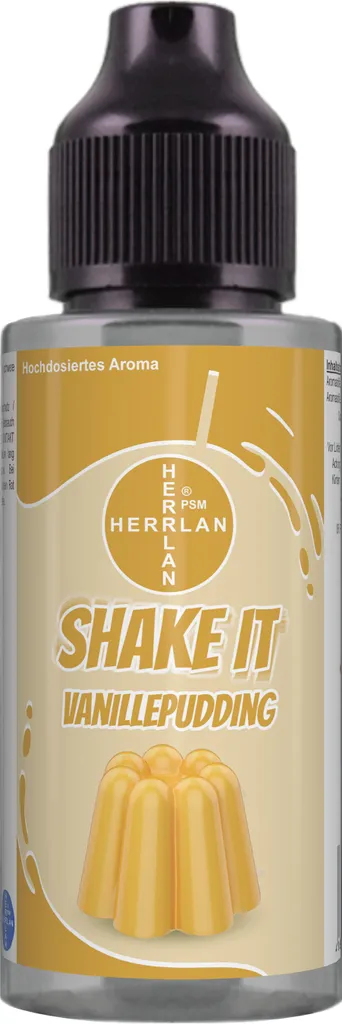 SHAKE IT vanilla pudding flavor, high-dose food flavor in the practical shaker bottle I HERRLAN - Quality