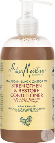 Shea Moisture Black Castor Oil From Jamaica Strengthening And Regenerating Conditioner 384ml