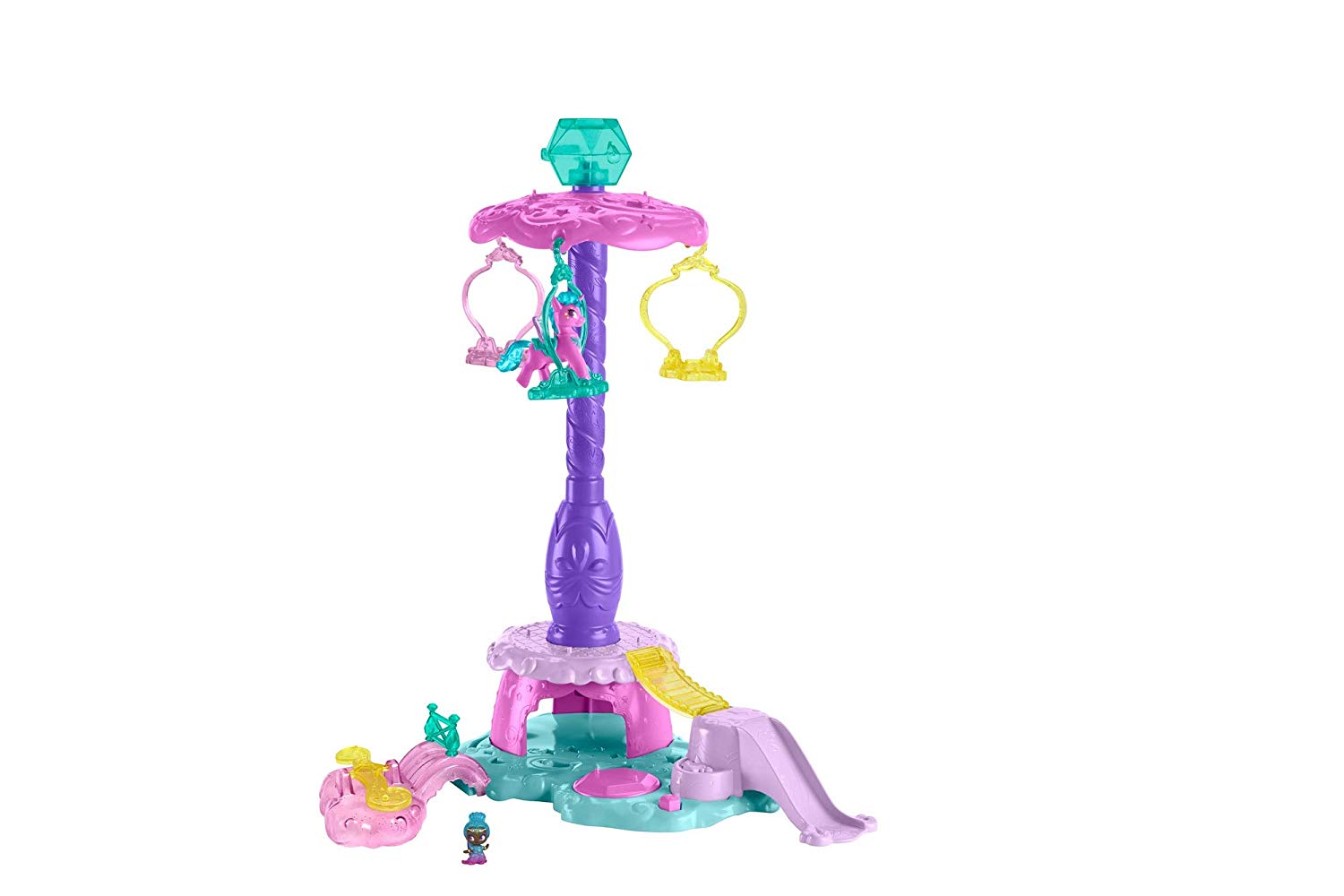 Mattel Shimmer and Shine FPW02 Teenie Genies Zahracorn Play Park Play Set, Multi-C