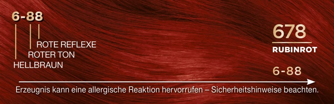 Hair Color Ruby Red 678, 1 Pc