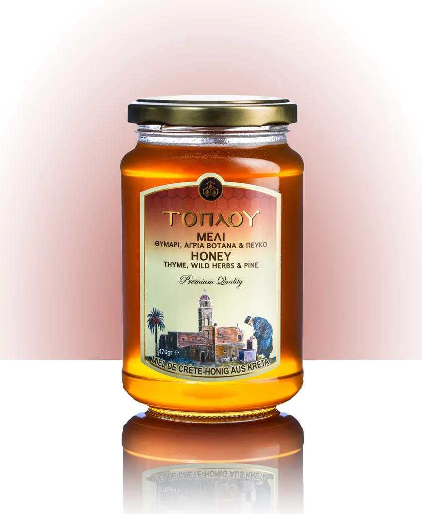 SI-MEL SAVIDAKIS 12101 - “Toplou” Thymian & Wilde Kräuter & Pinien Honig 470g von Kreta