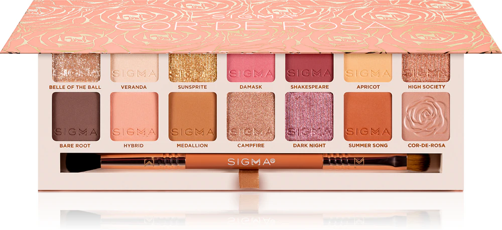 Sigma Beauty Cor-de-Rosa Eyeshadow Palette Eyeshadow palette with brush