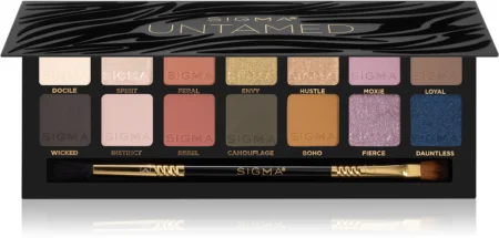 Sigma Beauty Untamed Eyeshadow Palette Eyeshadow palette including mirror and brush