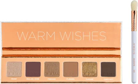 Sigma Beauty Warm Wishes Eyeshadow Palette Eyeshadow palette with brush