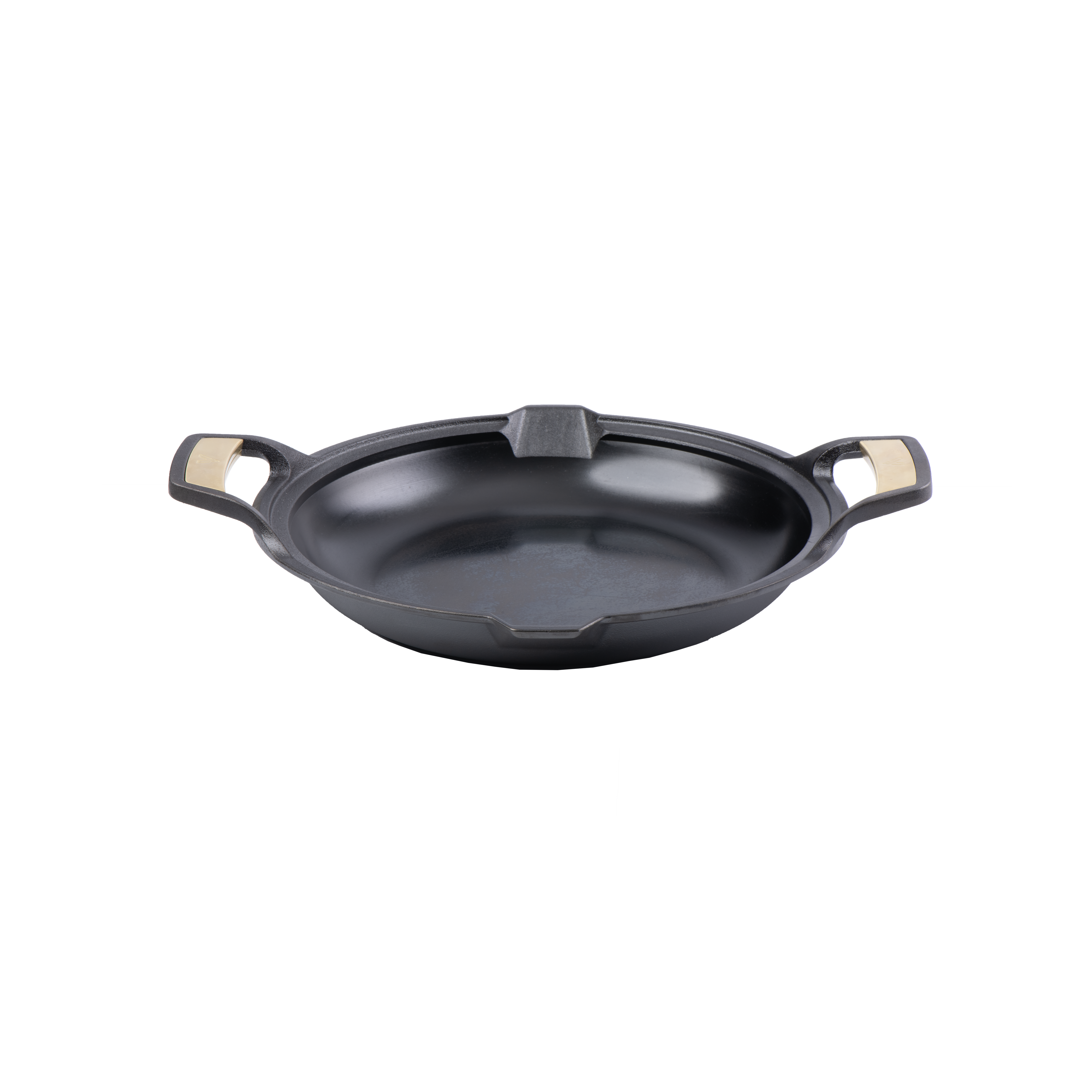 Signature polished cast iron paella pan 33 cm