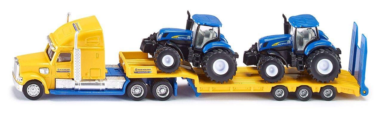 Siku Super 1805 Truck With Two New Holland Tractors 1:87 Scale