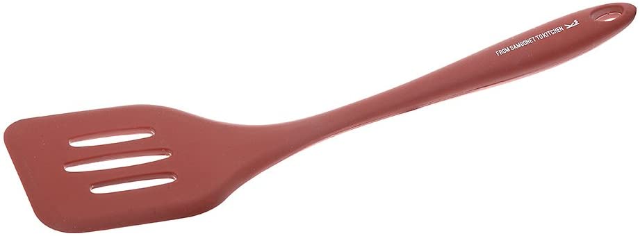 Silicone Kitchen Spatula Kitchen Gadget Red/Perforated
