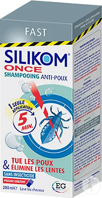 Silikom Once Anti-Lice And Nits Shampoo 200ml