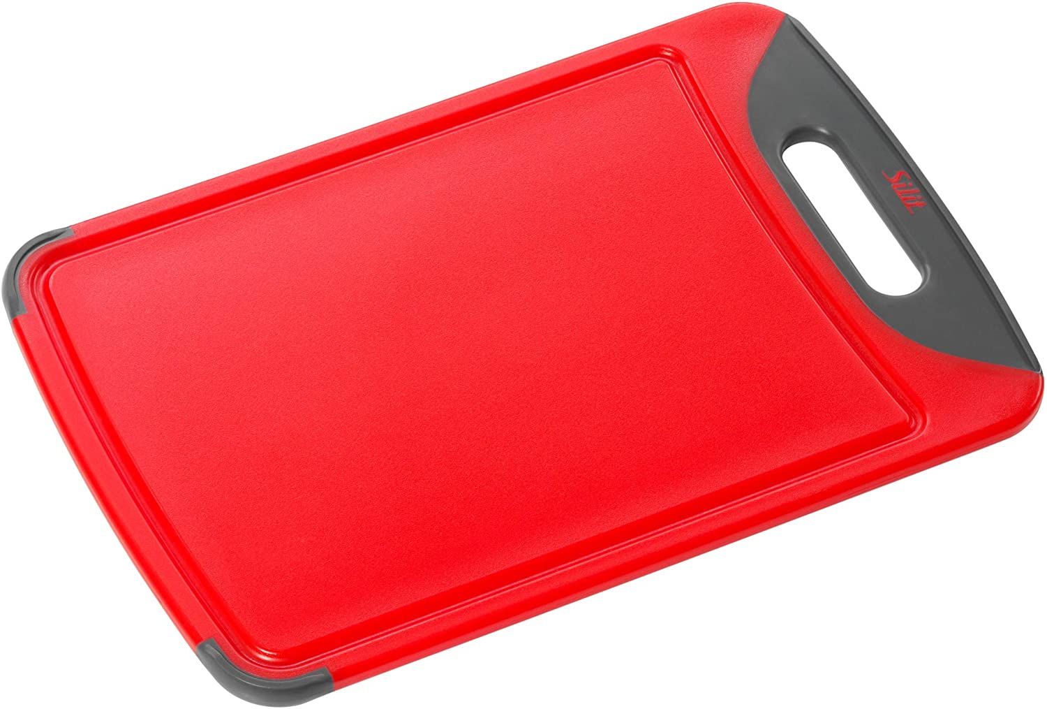 Silit 0020.7681.01 Chopping Board Anti-Bacterial Red 38 x 25 cm
