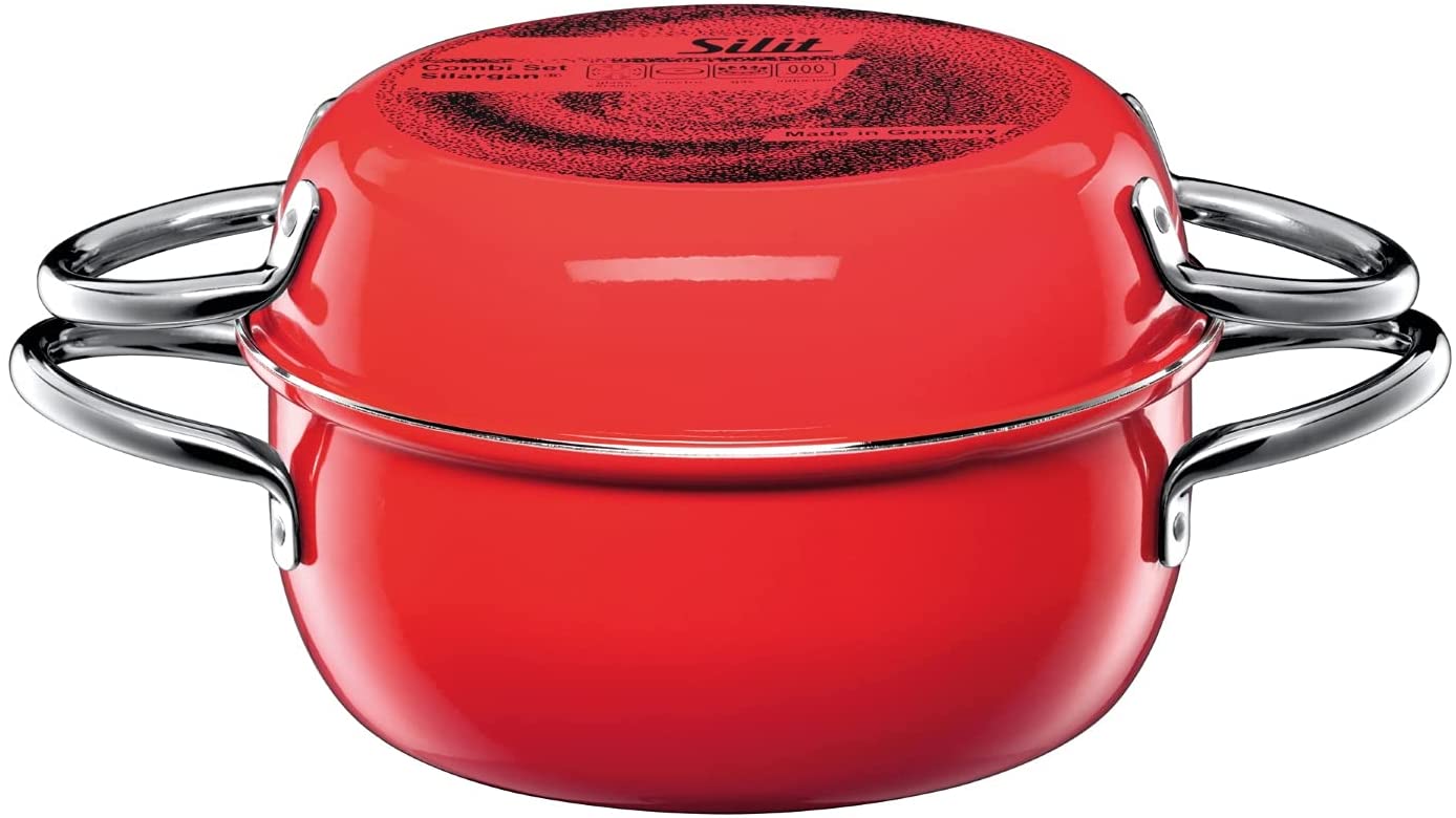 Silit 3220174811 Pot / Pan Combi Set 21 cm Energy Red