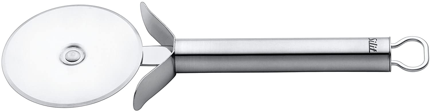 Silit Basic Line Pizza Cutter 20 cm Stainless Steel Partially Matted Dishwasher-Safe