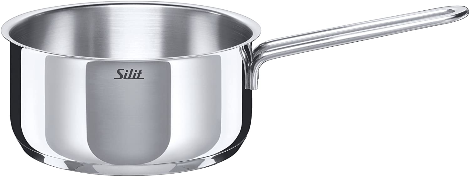 Silit Crystal Saucepan 16 cm without Lid Cooking Pot Milk Pan Polished Stainless Steel Induction Pot Uncoated Oven Safe