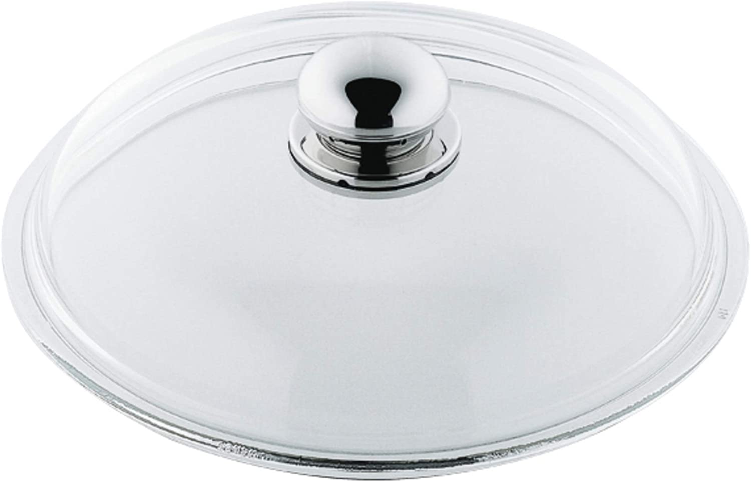 Silit Pan lid 32 cm, glass lid with metal knob, lid for pots and pans, heat-resistant glass, dishwasher safe