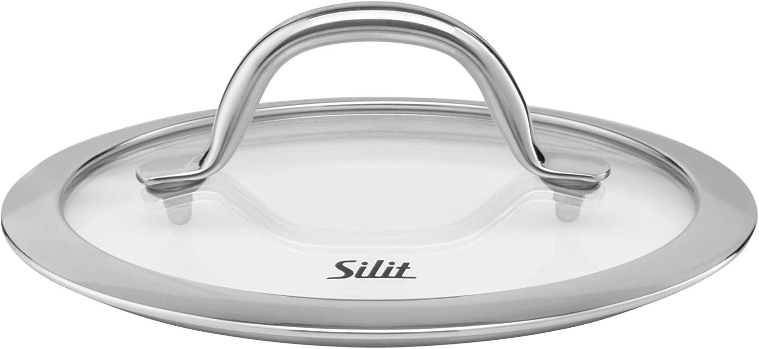 Silit Passion Pan Lid 16 cm, Pan Lid, Glass Lid with Metal Handle, Heat-Resistant Glass, Dishwasher Safe