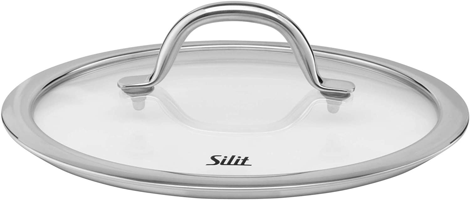Silit Passion Pot Lid 20 cm Pan Lid Glass Lid with Metal Handle Heat Resistant Glass Dishwasher Safe
