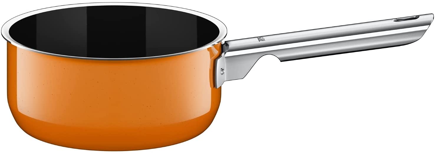 Silit Passion Orange Saucepan without Lid Diameter 16 cm Silargan Functional Ceramic Pouring Rim Suitable for Induction Cookers 1.3 L