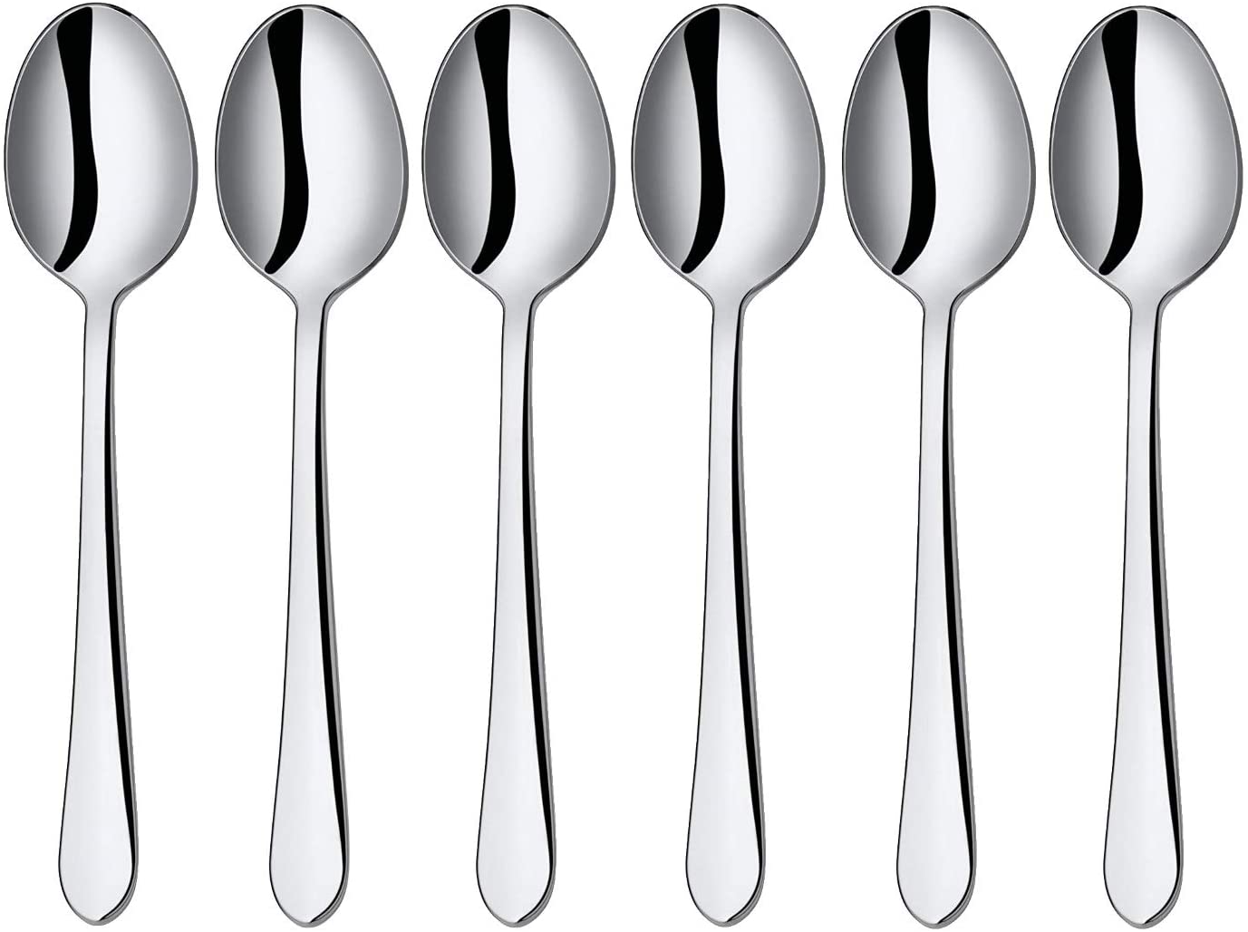 Silit Midi Tea / Coffee Spoons Set of 6 Crominox Polished Stainless Steel Shiny Dishwasher Safe