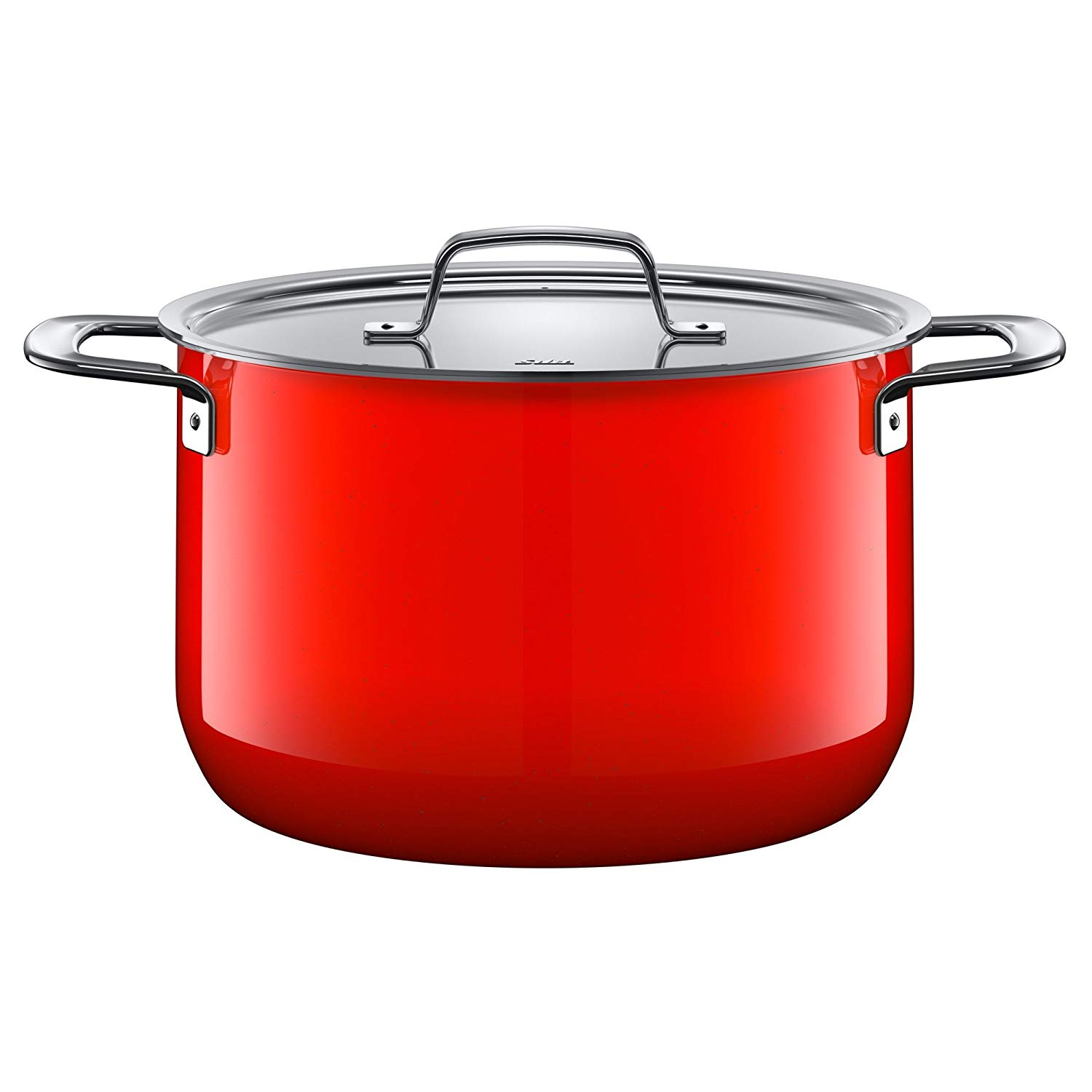 Silit Zeno Red Tall Cooking Pot Diameter 24 Cm Silargan Function With Metal