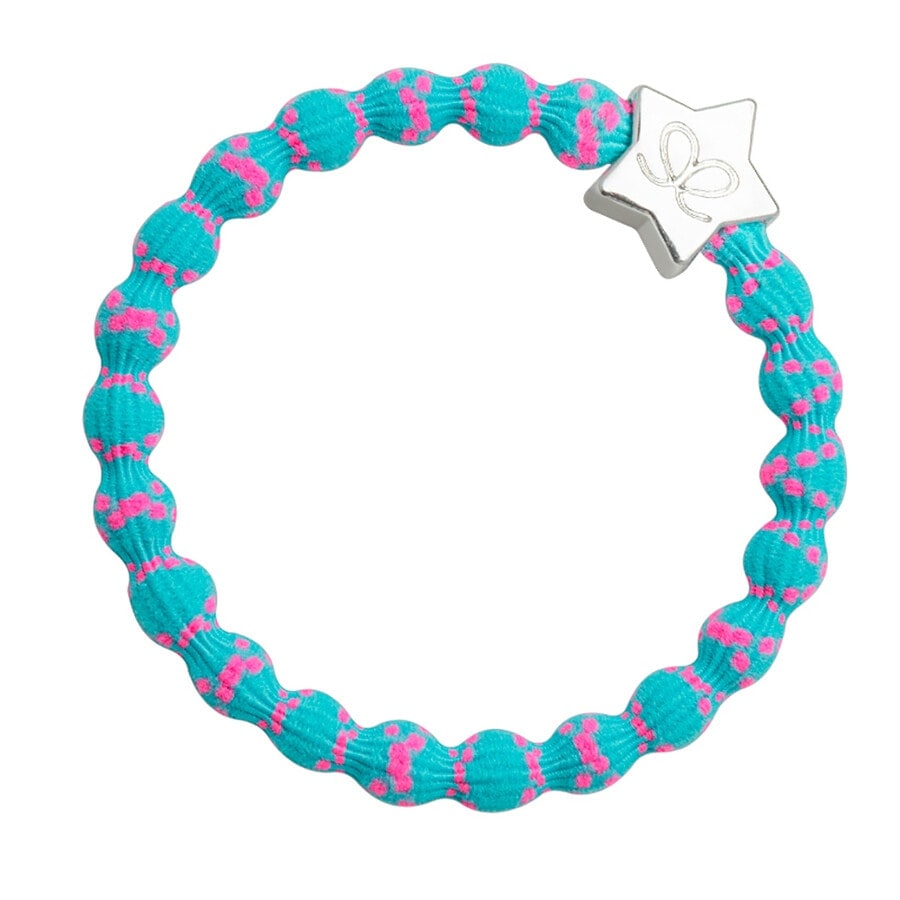 byEloise Silver Star, Neon Pink on Neon Blue