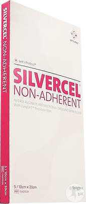 Silvercel Non-Adhesive Hydroalginate Dressing 10x20cm Piece 5 (Cad7020)