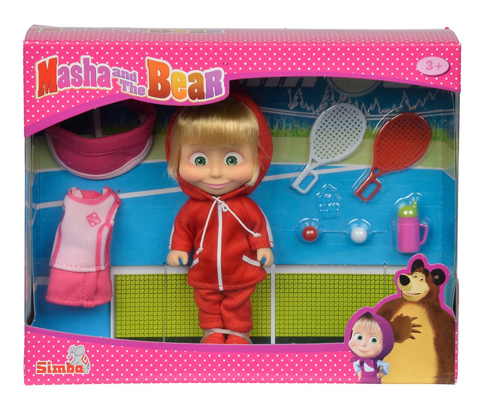 Simba 109301015 Masha And The Bear Tennis Set