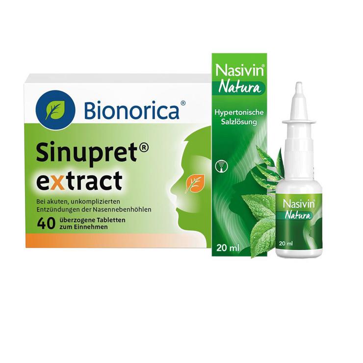 Sinupret® extract + Nasivin® Natura nasal spray