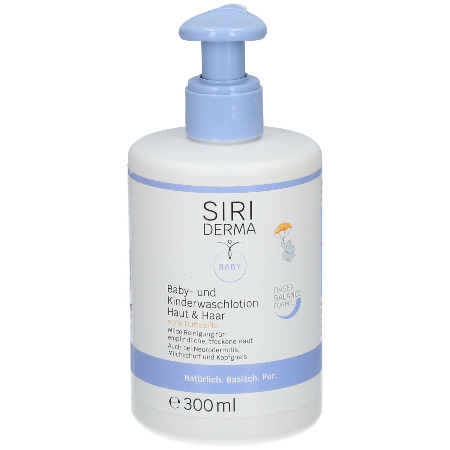 SIRIDERMA baby and children's wash lotion for skin and hair