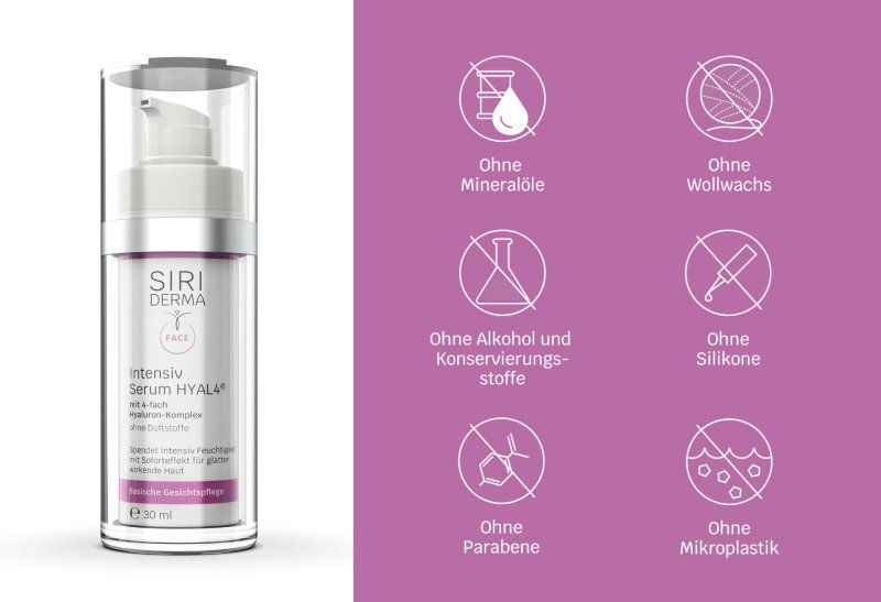 Siriderma Basisches Intensiv-Serum Hyal 4 ohne Duftstoffe