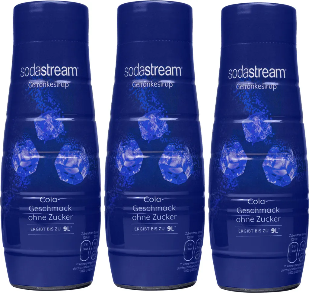 Sirup für SodaStream Cola ohne Zucker 440ml, 3 Stück
