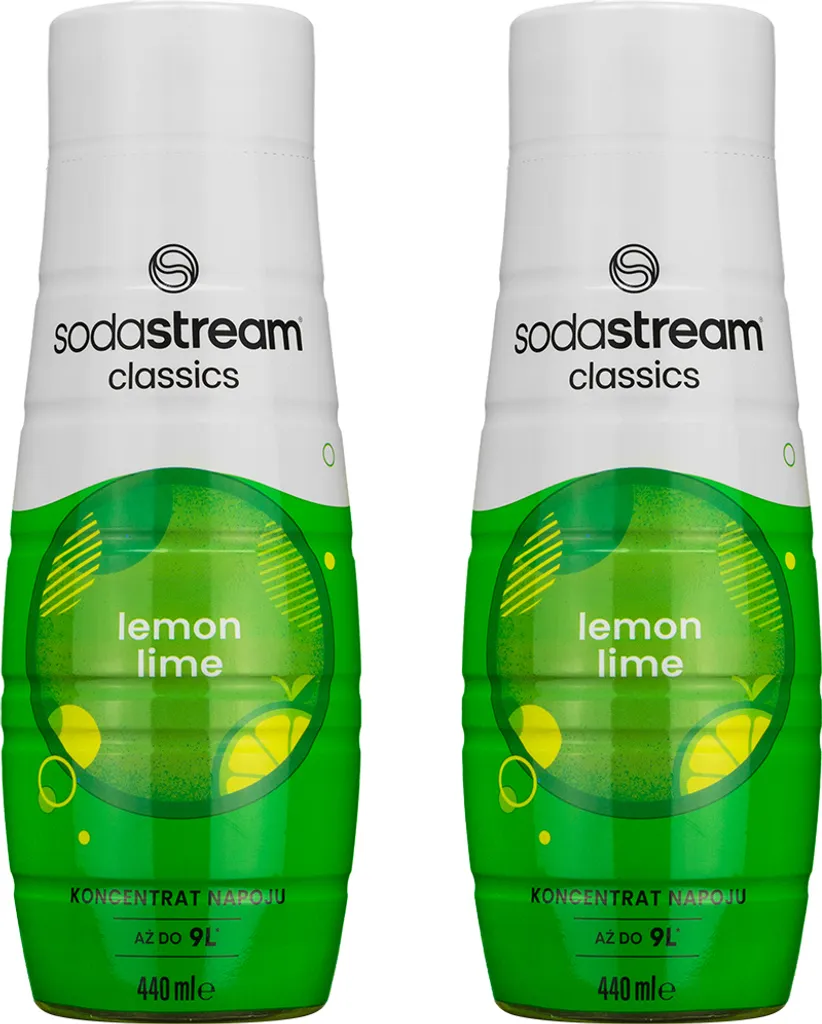 Sirup SodaStream Zitronen-Limetten 440ml, 2 Stück